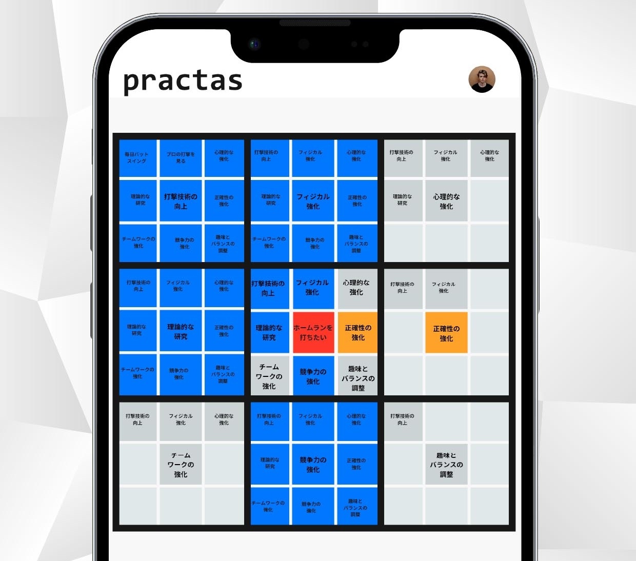 practas 目標の可視化